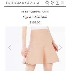 Adorable light pink BCBG MAX AZRIA mini skirt